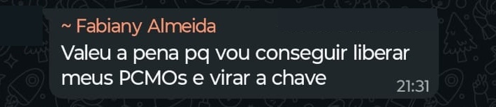 Depoimento de participante