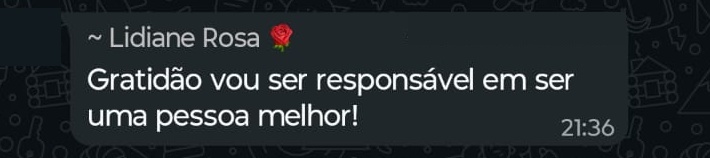 Depoimento de participante